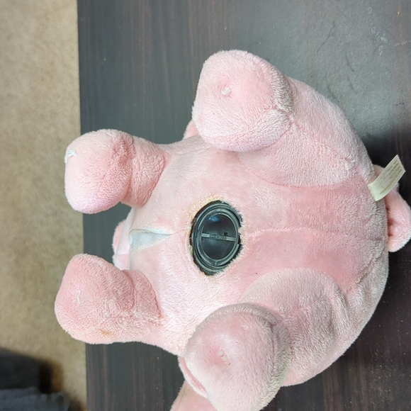 Piggy bank with plush body - Picture 4 of 6